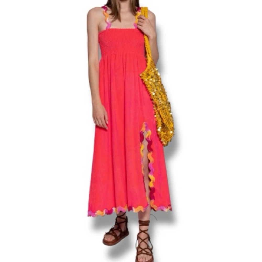 Sundress Tina Long Terry Dress in Fuchsia Size XL/XXL NWT